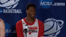 Nigel Hayes Press Conference Accident GIF
