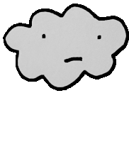 Teganiversen Cloud Sticker - Teganiversen Cloud Rain Stickers