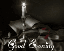Good Evening Candle GIF - Good Evening Candle Lights GIFs