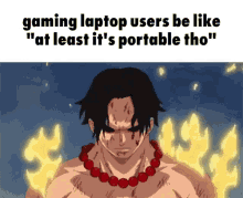 one piece portgas d ace gaming laptop users