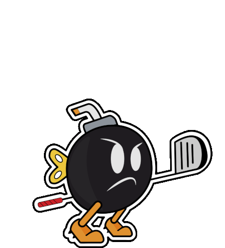 Angry Bomb Golf Golf Sticker - Angry Bomb Golf Angry Bomb Golf Stickers