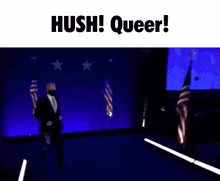 Hush Queer Biden Blast GIF - Hush Queer Biden Blast Joe Biden GIFs
