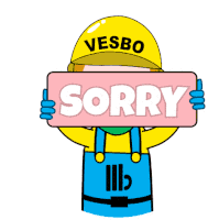 Vesbo Sorry Sticker - Vesbo Sorry Stickers