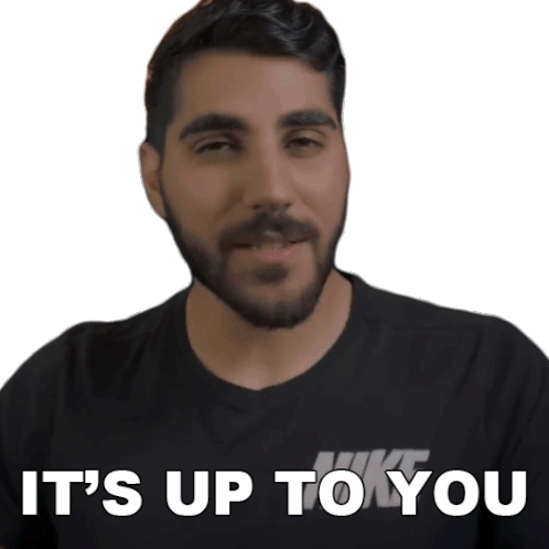 Its Up To You Rudy Ayoub Sticker - Its Up To You Rudy Ayoub You Can Do Whatever You Want Stickers