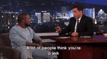 Kanye'S A Jerk GIF - Interview Jerk Kanye West GIFs