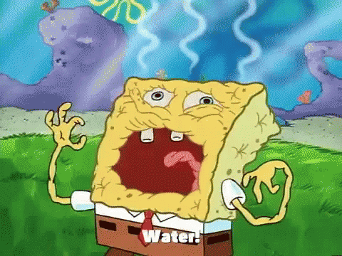 spongebob i need it water meme