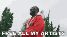 Free All My Artists Gucci Mane GIF - Free All My Artists Gucci Mane Dissin The Dead Song GIFs