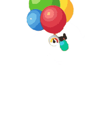 time balloon uno balloons surprise colorful balloons