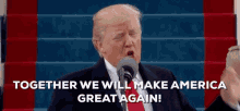 Trump Together GIF - Trump Together Speech GIFs