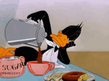 Coffee Daffy Duck GIF - Coffee Daffy Duck Morning GIFs