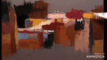 a painting is being made in an animated app