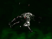 a computer generated image of a man in a black suit