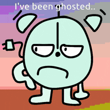 a drawing of a ghost with the words i 've been ghosted below it
