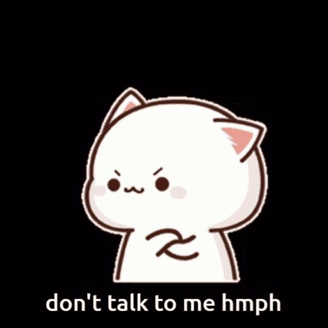 a cat with an angry face and the words 