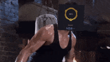 a man in a boxing ring with 891 gold i on his head