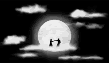 love dance dancing on the moon moon couple
