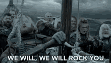 we will rock you rowing boat ram trucks sea