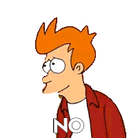 No Philip J Fry Sticker - No Philip J Fry Futurama Stickers