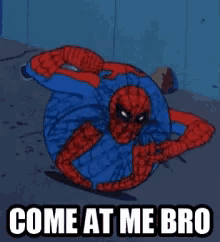 Peter Parker Spiderman GIF - Peter Parker Spiderman Come At Me Bro GIFs