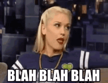 Blah GIF - Gwen Stefani Blah Whatever GIFs