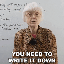 You Need To Write It Down Gill GIF - You Need To Write It Down Gill Engvid GIFs