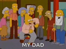 The Simpsons Old Man GIF - The Simpsons Old Man Dancing GIFs