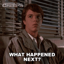 What Happened Next Chris GIF - What Happened Next Chris Night Of The Creeps GIFs