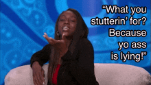 Why Are You Lyin Davonne GIF - Why Are You Lyin Davonne Bb17 GIFs