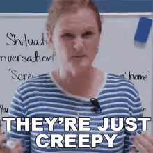 Theyre Just Creepy Ronnie GIF - Theyre Just Creepy Ronnie Learn English With Ronnie GIFs