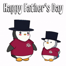 happy day pop dad penguin