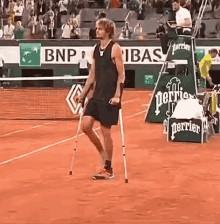 alexander zverev crutches sascha tennis ankle roll