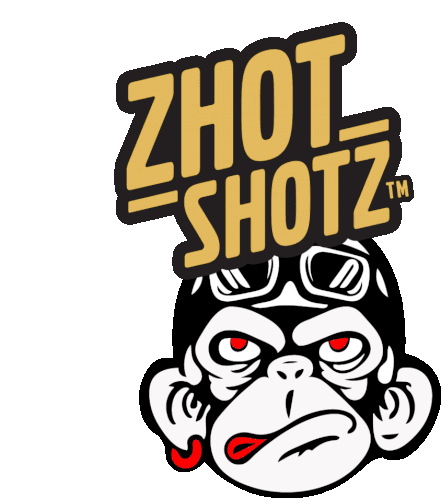 Zhotshotz Monkey Sticker - Zhotshotz Zhot Monkey Stickers