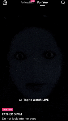 Do Not Look Into Her Eyes Scary GIF