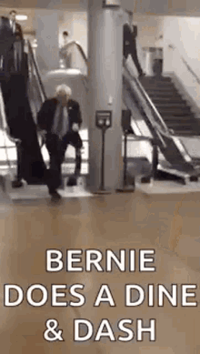 Bernie Sanders Running GIF - Bernie Sanders Running Escalatar GIFs