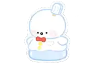 a cartoon drawing of a snowman with a red bow tie