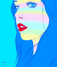 Rainbow Face GIF - Rainbow Face Lips GIFs