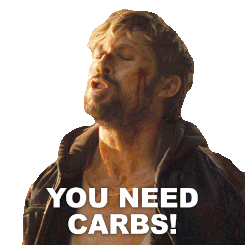 You Need Carbs Colt Seavers Sticker - You Need Carbs Colt Seavers The Fall Guy Stickers