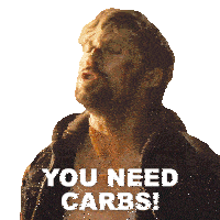 You Need Carbs Colt Seavers Sticker - You Need Carbs Colt Seavers The Fall Guy Stickers