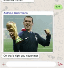 I Dont Need A Trophy To Prove Im The Best Antoine Griezmann GIF