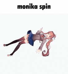 Monika Ddlc GIF - Monika Ddlc Spin GIFs