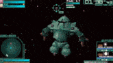 a video game screen shows a robot with the time of 01:38
