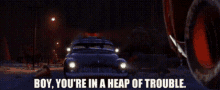 Cars Sheriff GIF - Cars Sheriff Boy Youre In A Heap Of Trouble GIFs