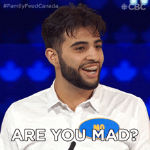 Are You Mad Mo GIF - Are You Mad Mo Family Feud Canada GIFs
