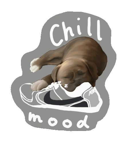 Chillen Hunde Sticker - Chillen Hunde Dogs Stickers