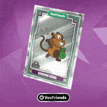 a card that says veefriends generous gerbil