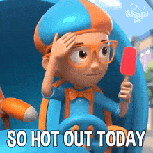 So Hot Out Today Blippi GIF