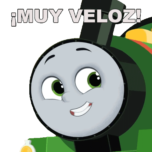 Muy Veloz Percy Sticker - Muy Veloz Percy Thomas And Friends Stickers