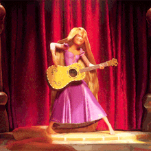 Rapunzel Tangled GIF - Rapunzel Tangled Guitar GIFs
