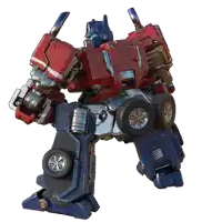 a robot that looks like a car with wheels on its feet