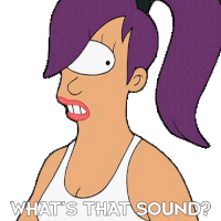 What'S That Sound Turanga Leela Sticker - What'S That Sound Turanga Leela Futurama Stickers
